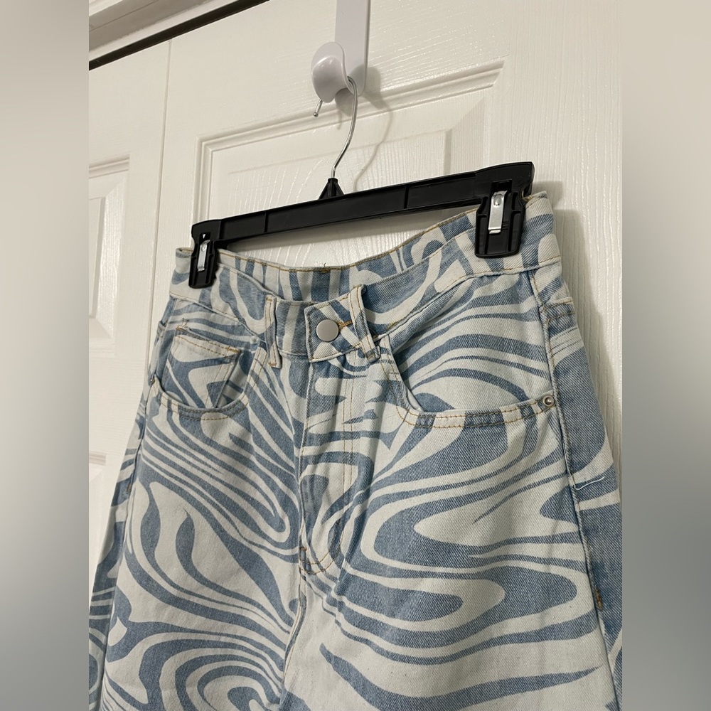 Water Patterned Jeans